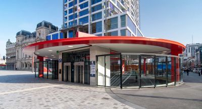 Un pavillon élégant comme porte d’entrée d’un pôle multimodal souterrain