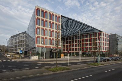 Parvis couvert - Ernst & Young Headquarters, Luxembourg
